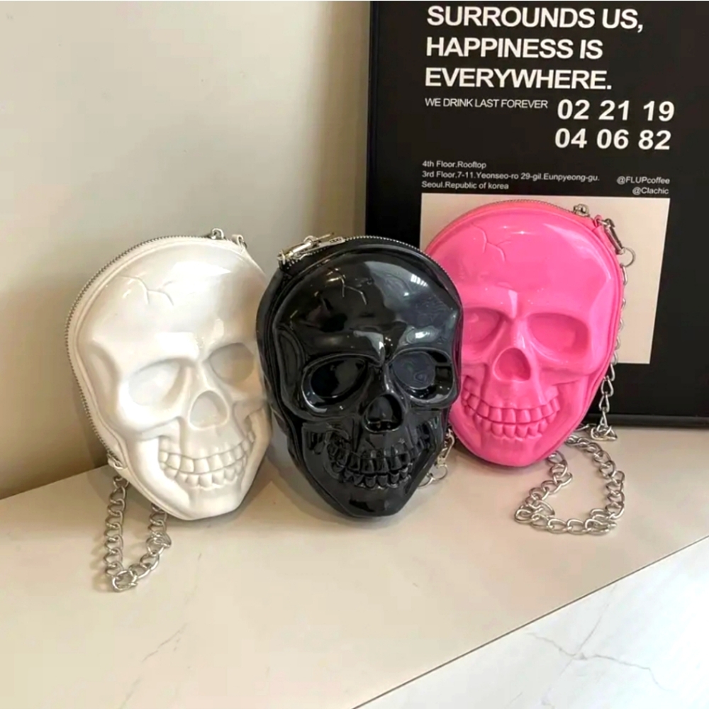 Skull Head Crossbody Bag